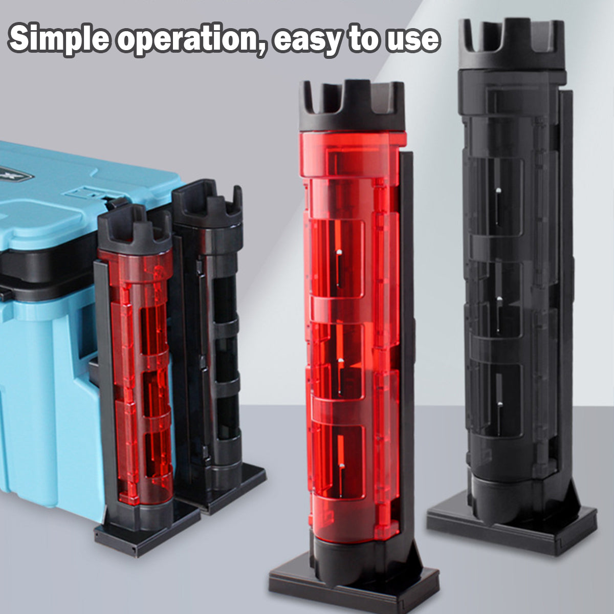 Fishing Rod Holder For Fishing Box ABS Plastic Adjustable