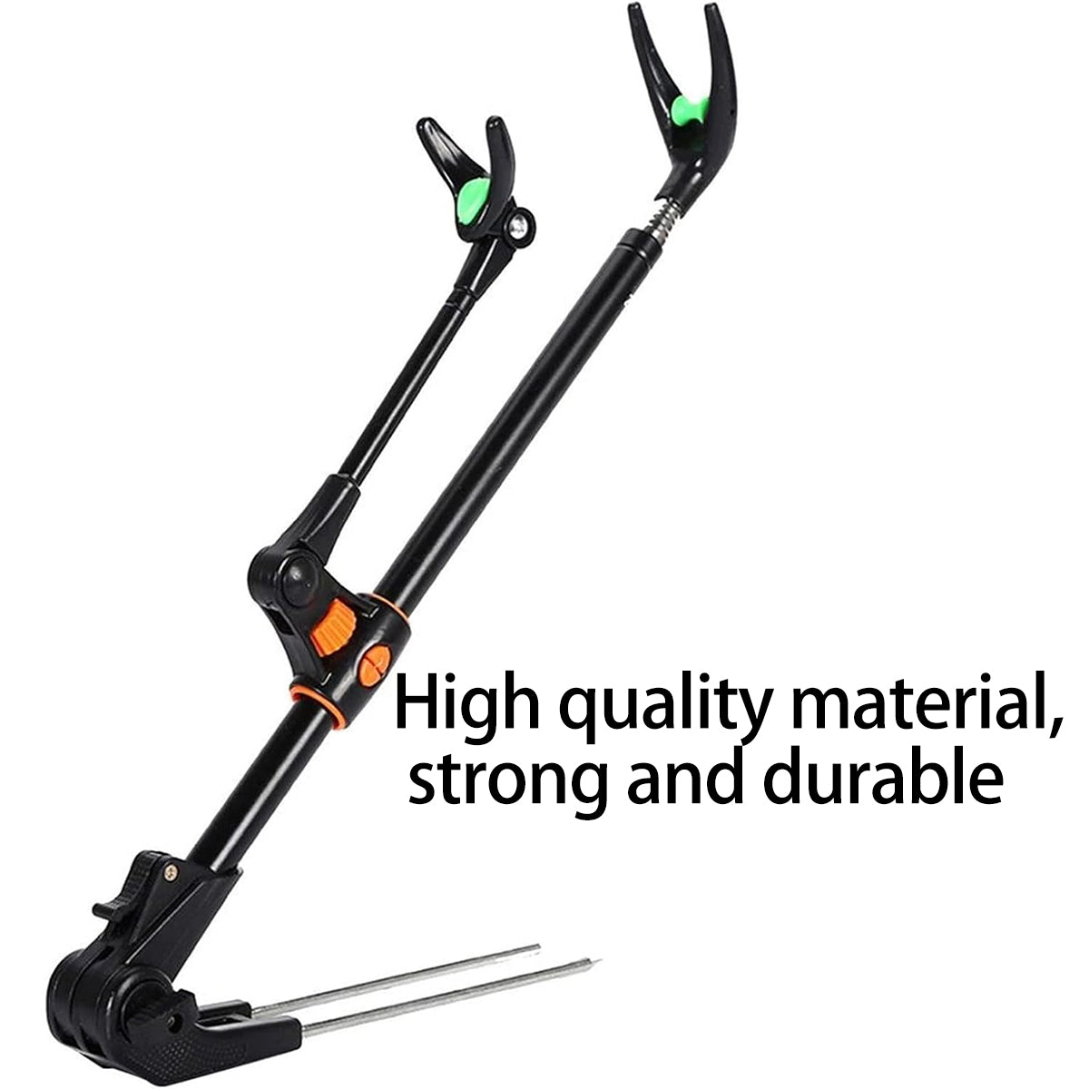 Adjustable Telescopic Fishing Rod Holder with 90° Rotating Head