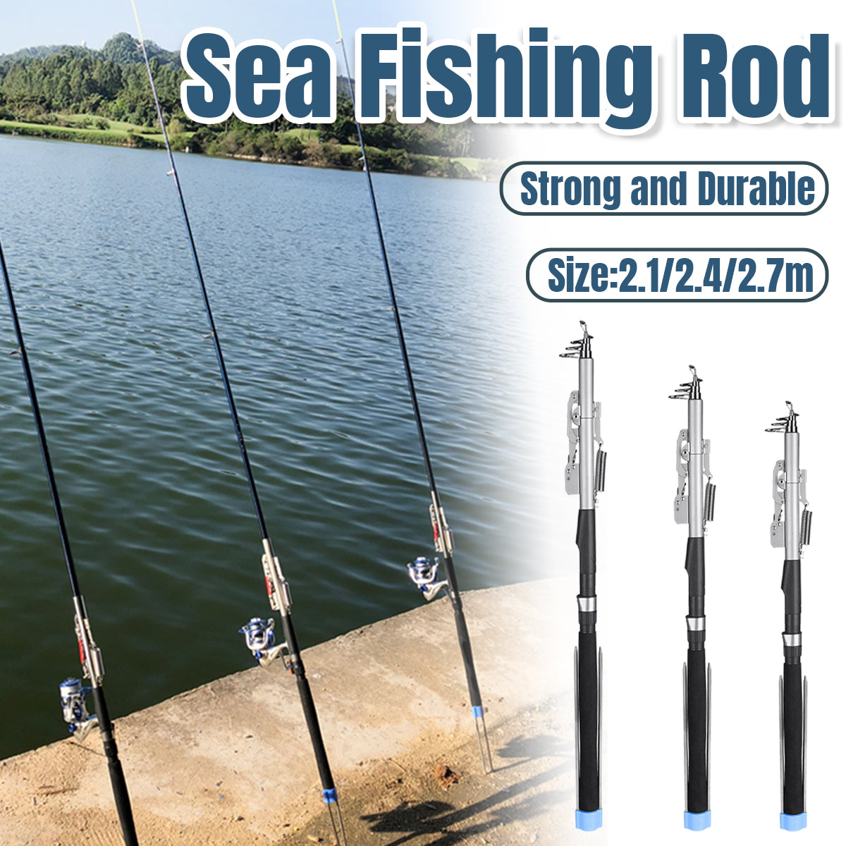 Self-Ejecting Automatic Fishing Rod Telescopic Carbon Fiber