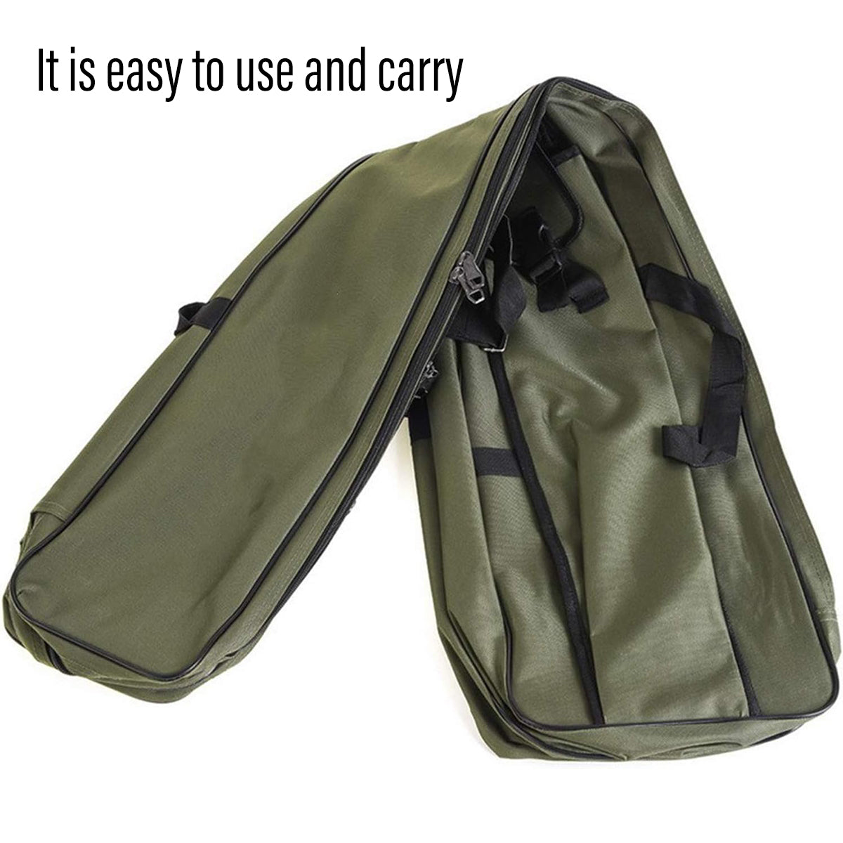 Double-Layer Fishing Rod Bag Waterproof 130cm Tackle Storage Case