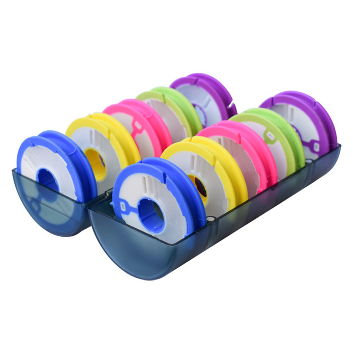 Fishing Tackle Box Line Organizer with Multiple Axes