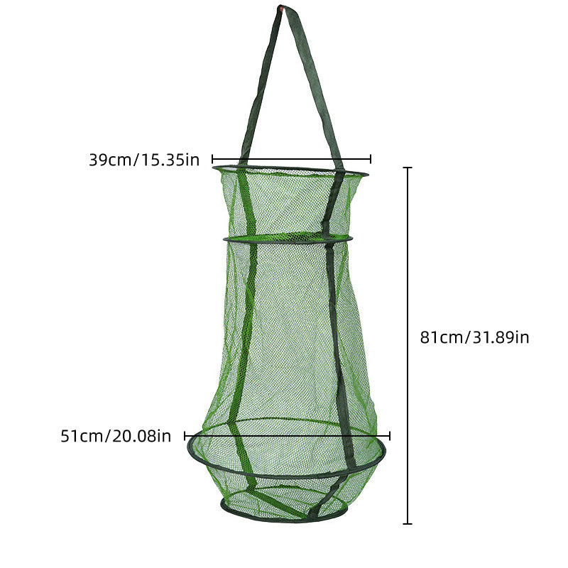 Nylon Fish Basket Quick-Dry Mesh Waterproof Fishing Net For Catch & Release