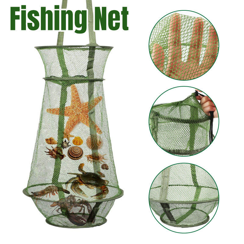 Nylon Fish Basket Quick-Dry Mesh Waterproof Fishing Net For Catch & Release