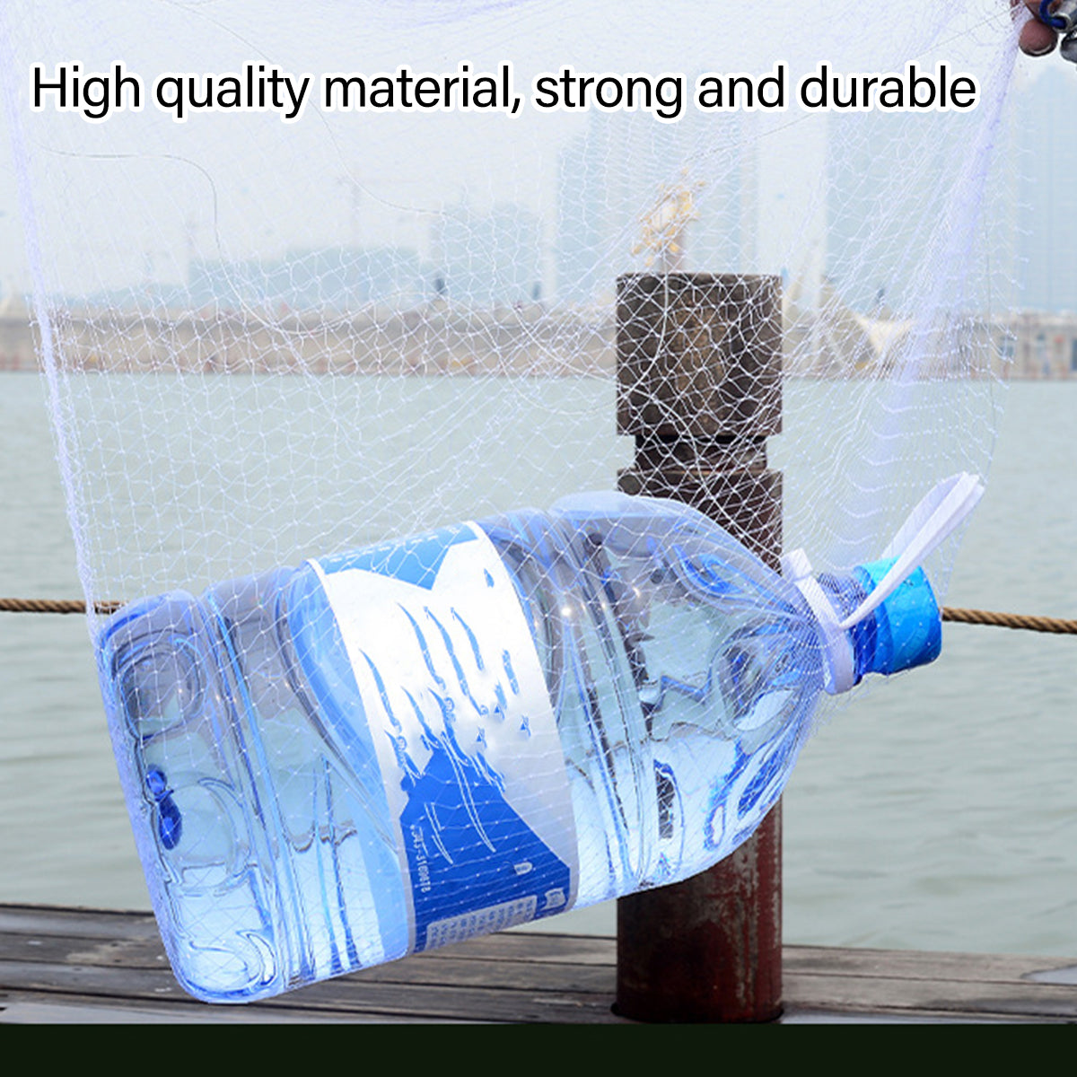 Hand Cast Net Fishing Throw Net with Strong Rope