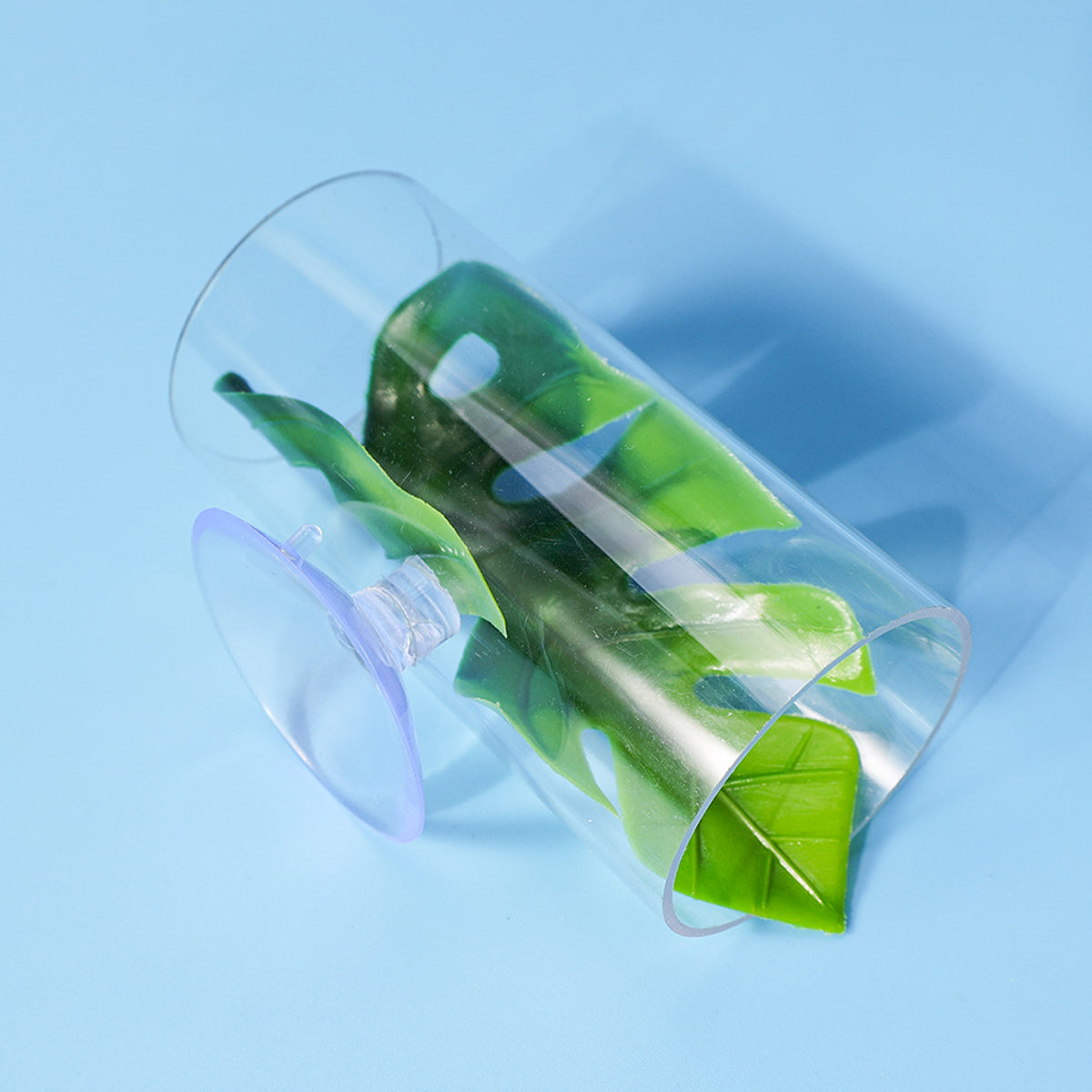 Acrylic Betta Fish Nest Leaf Shrimp Hide Pipe Aquarium Rest Breeding Tank Decor