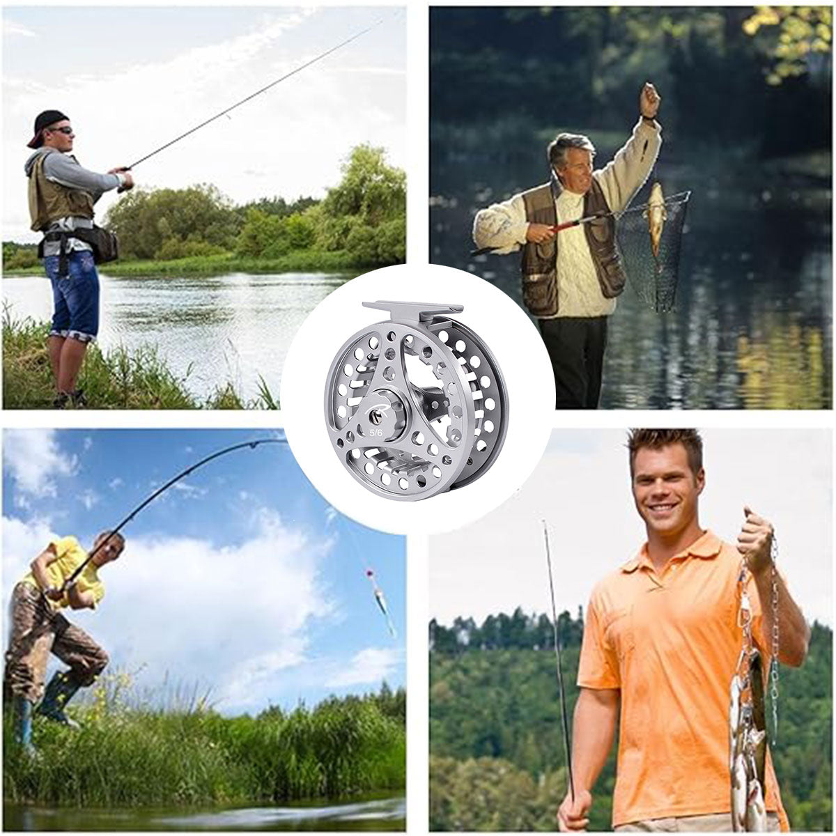 CNC Aluminum Fishing Reel Large Arbor Fly & Ice Fishing Reel