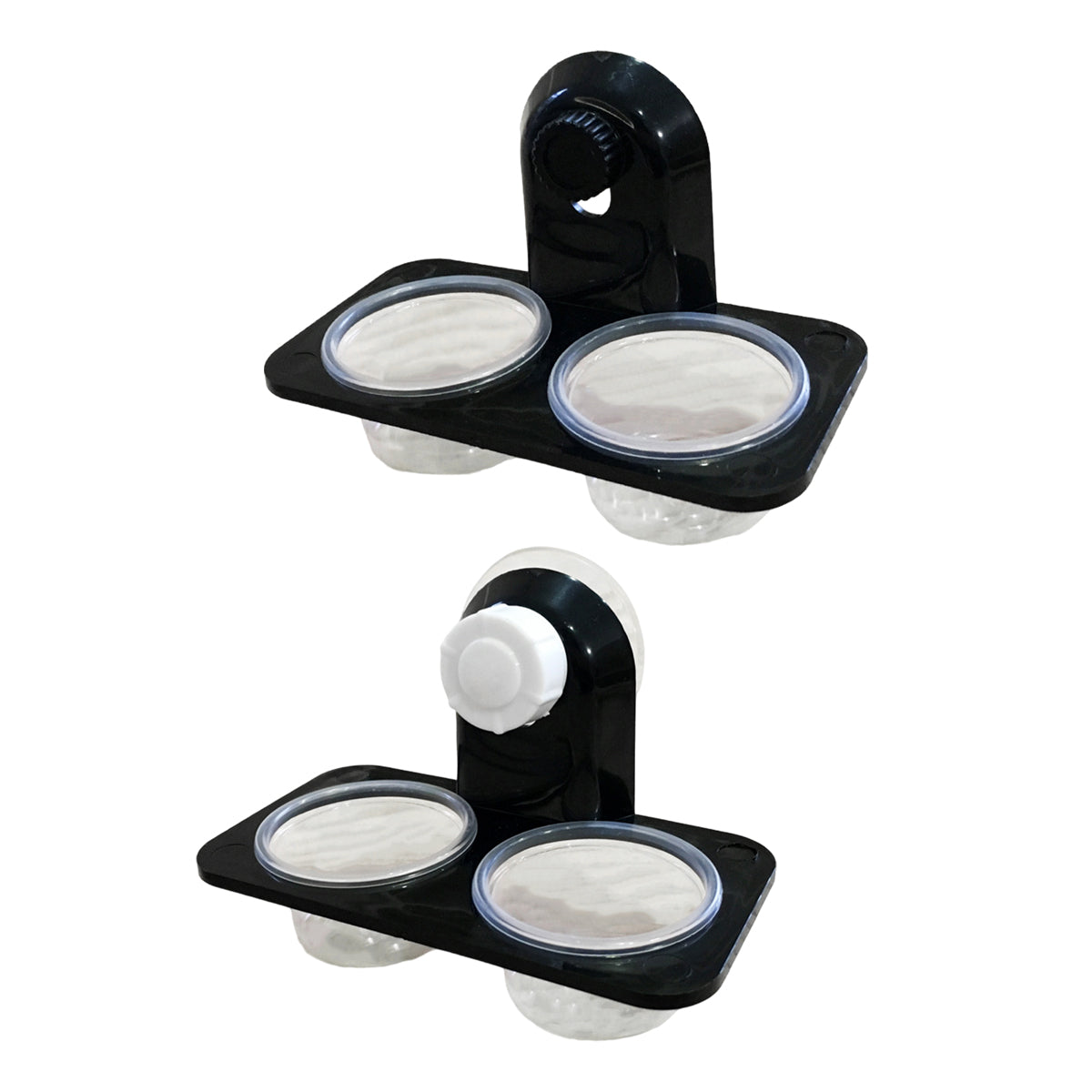 Dual Reptile Food And Water Bowl With Mounting Options