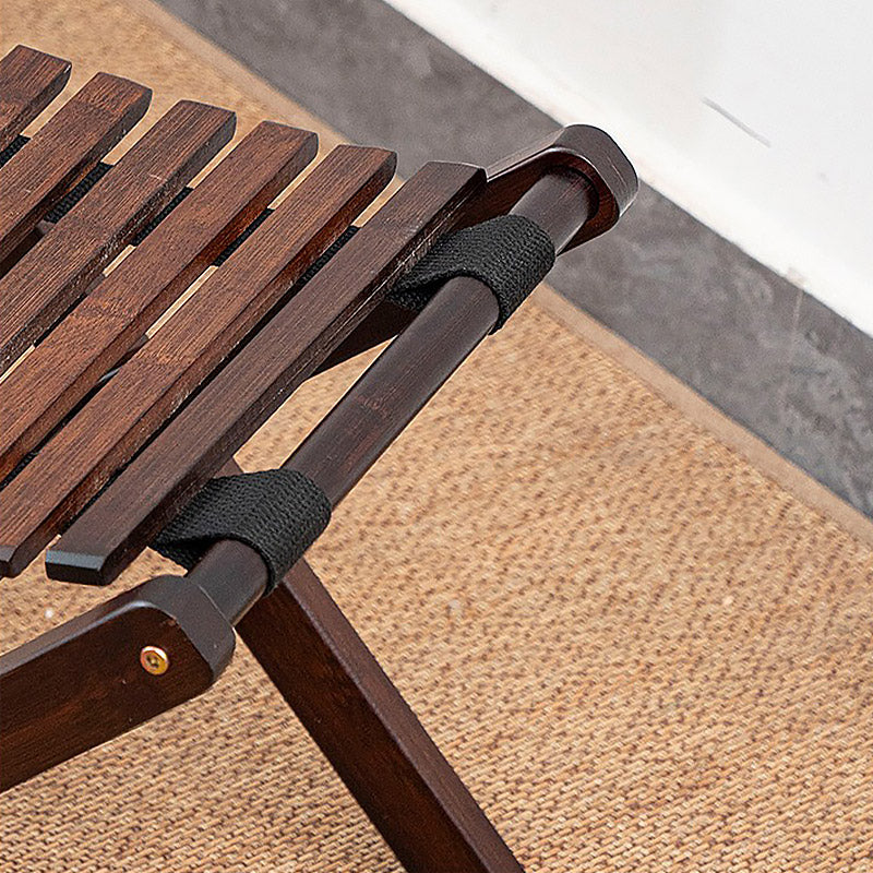 Bamboo Folding Stool Portable Lightweight Camping & Fishing Seat