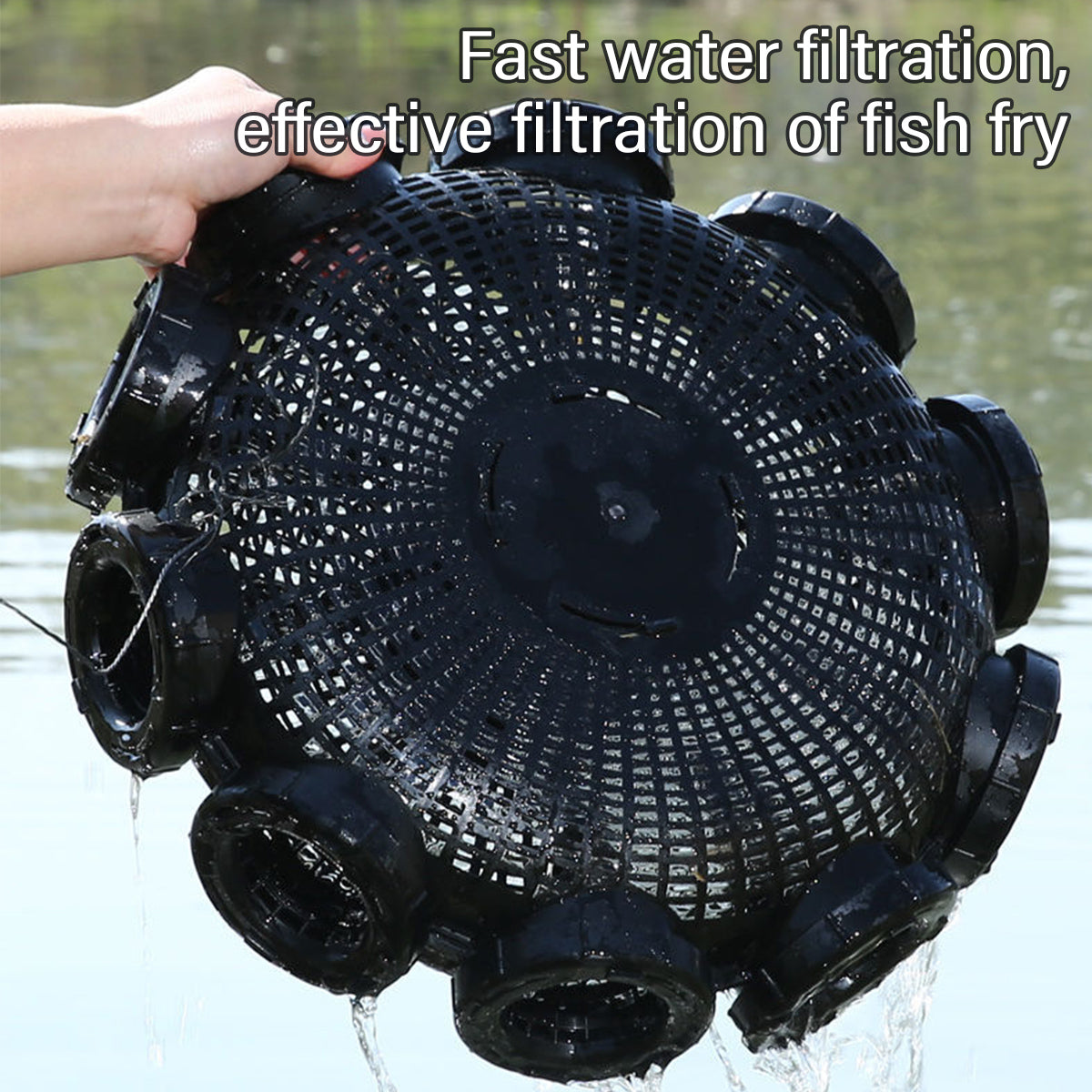 Ten-Hole Fishing Cage Trap for Eels Shrimp Crab and Fish