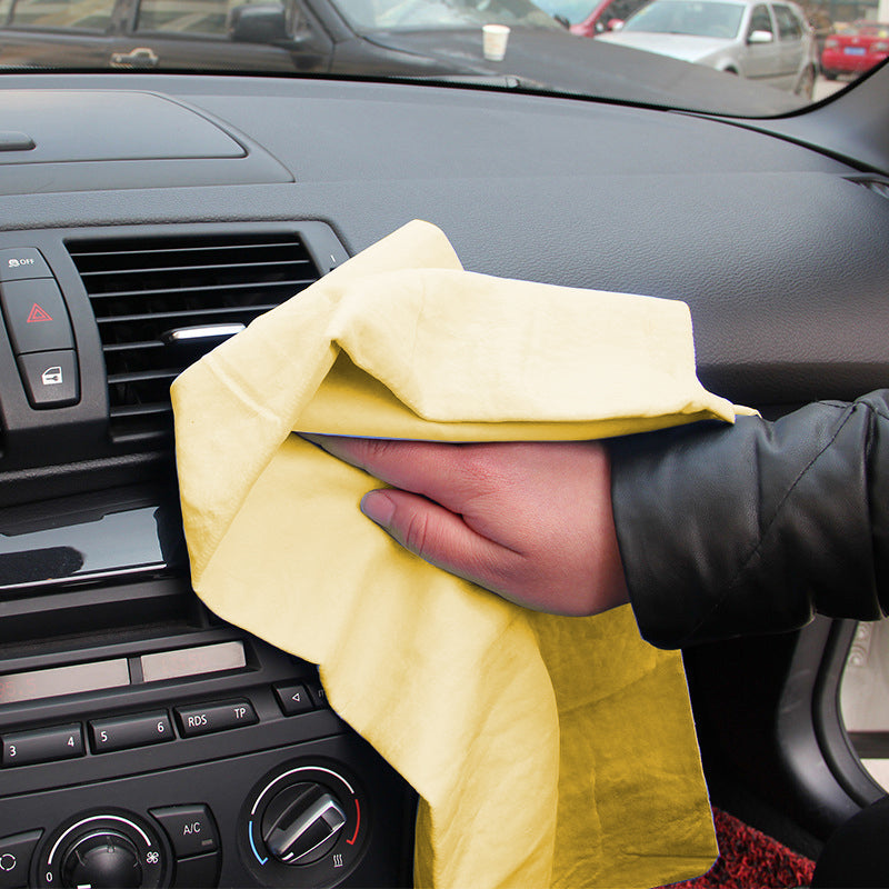 3PCS Synthetic Chamois Cloths Car Drying & Polishing Towel Set