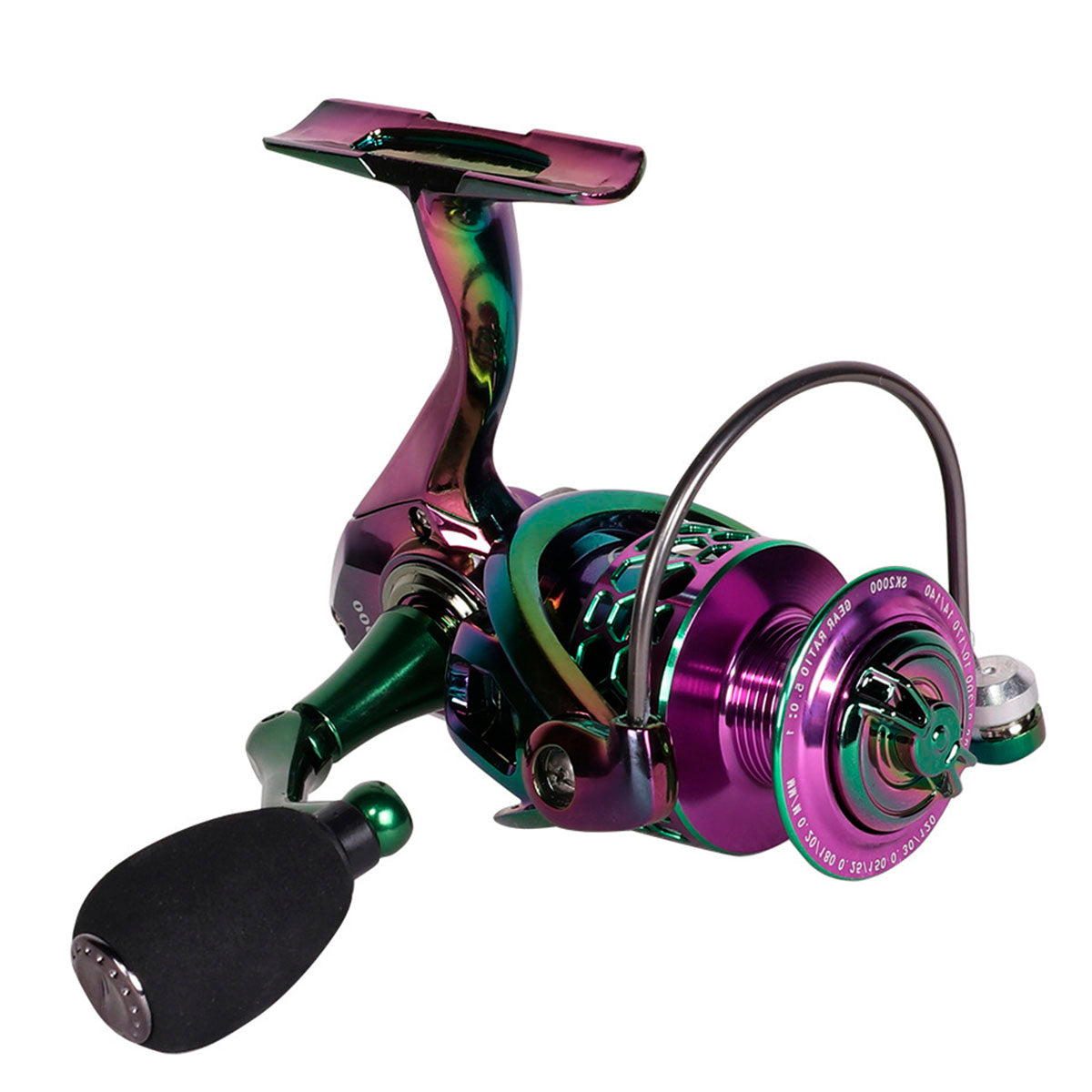 Metal Spinning Reel Durable Electroplated Fishing Reel Left Right Hand