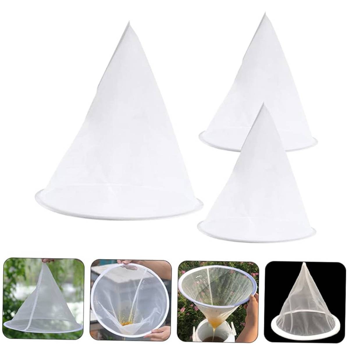 Three 18cm aquarium filter mesh screens – product view 9