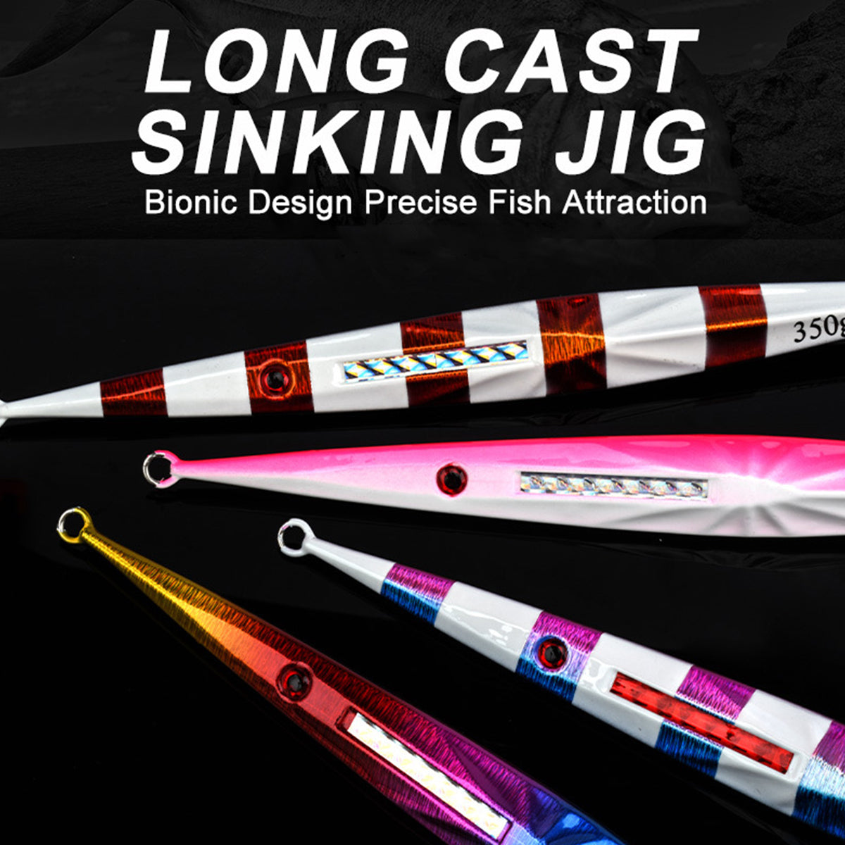 Luminous Bionic Fishing Bait Glow In Dark Jigging Saltwater Deep Sea