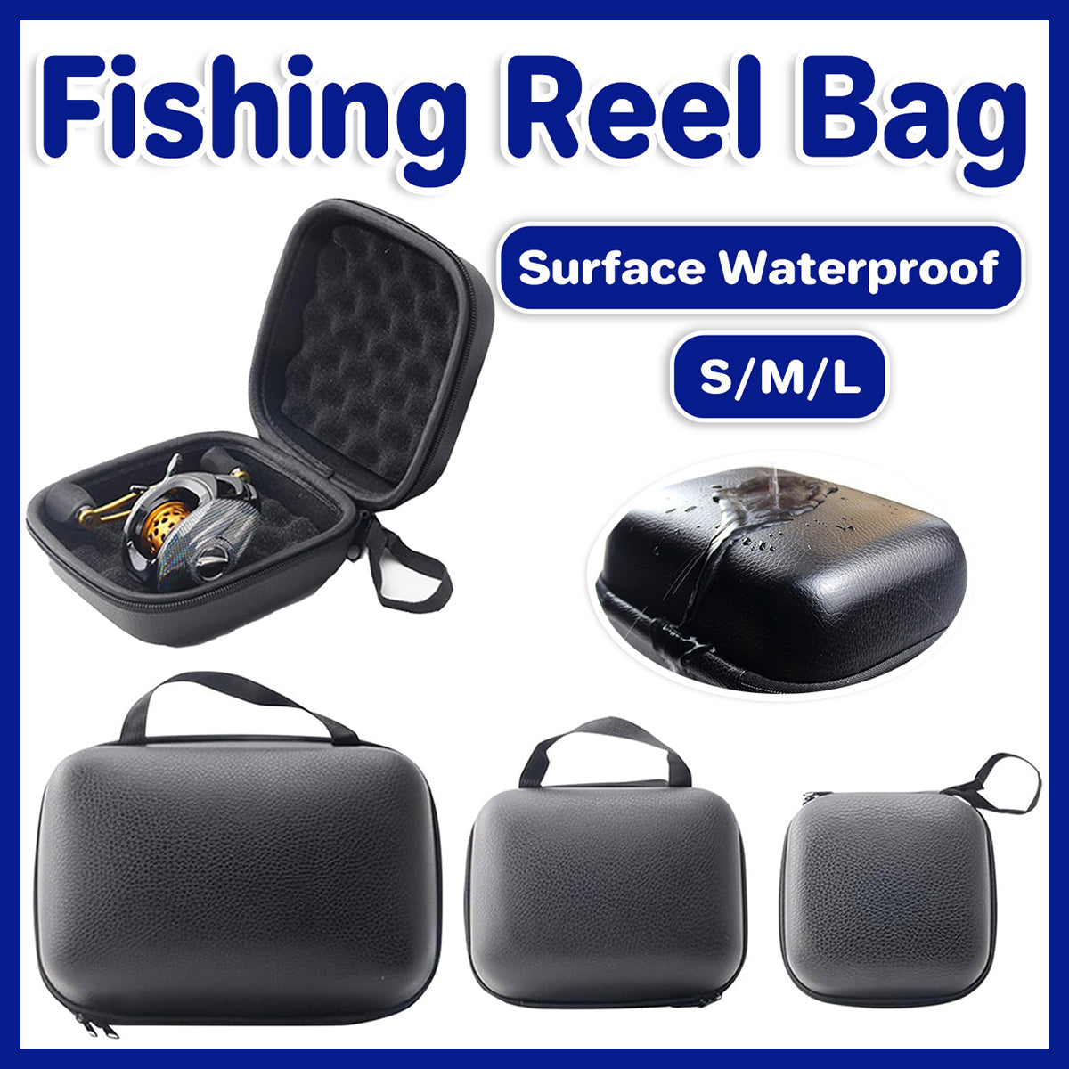 Fishing Reel Storage Case Shockproof EVA Protective Travel Box