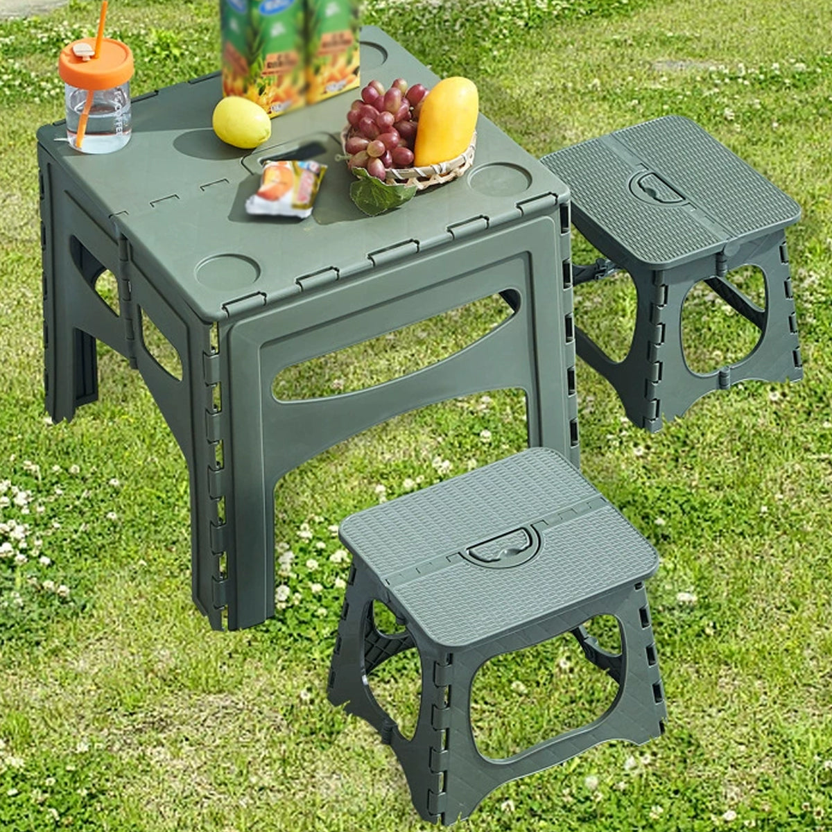 Portable Foldable Table And Chairs Set For Camping Picnic Outdoor Use