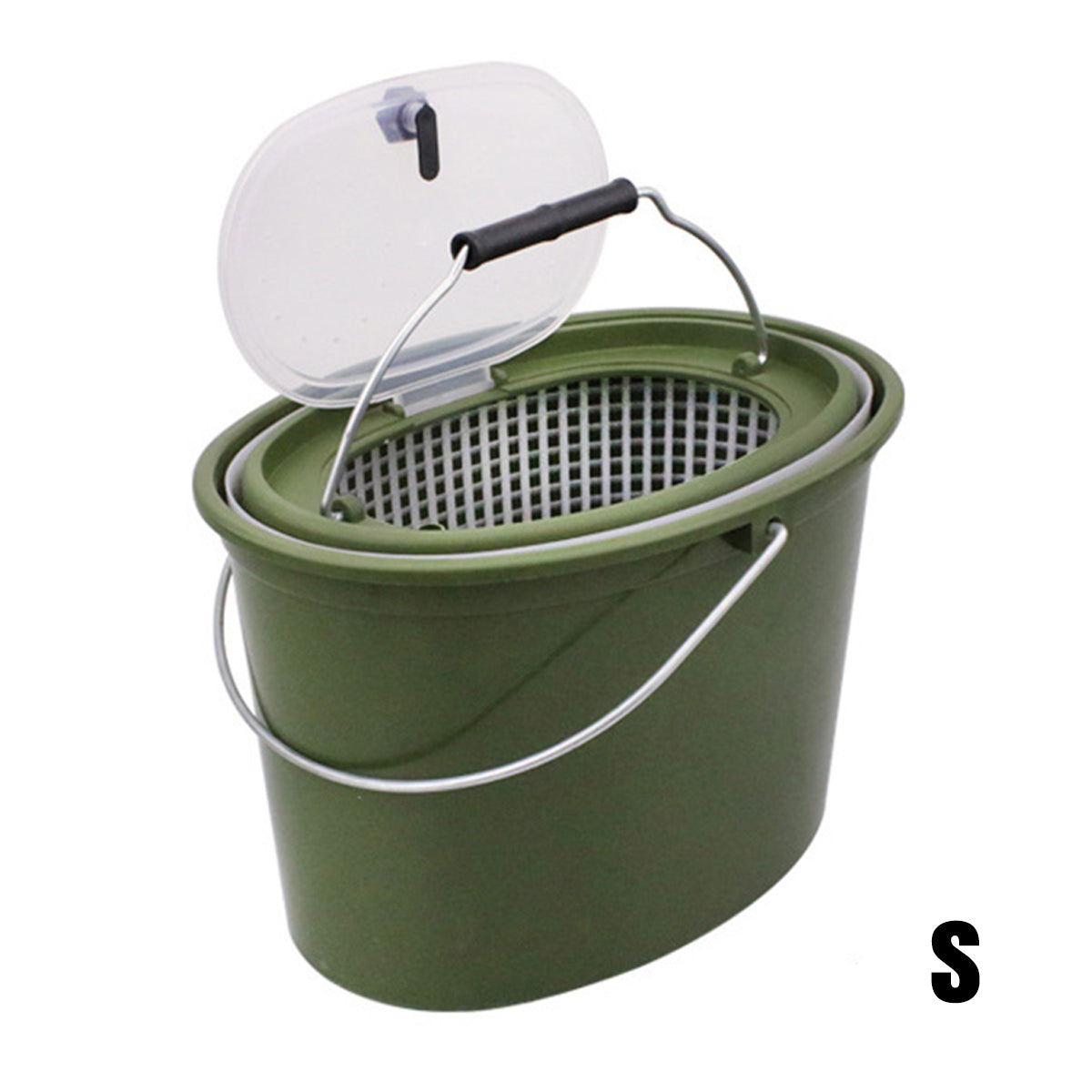 Handheld Water Bucket Portable Fishing Storage Container with Lid