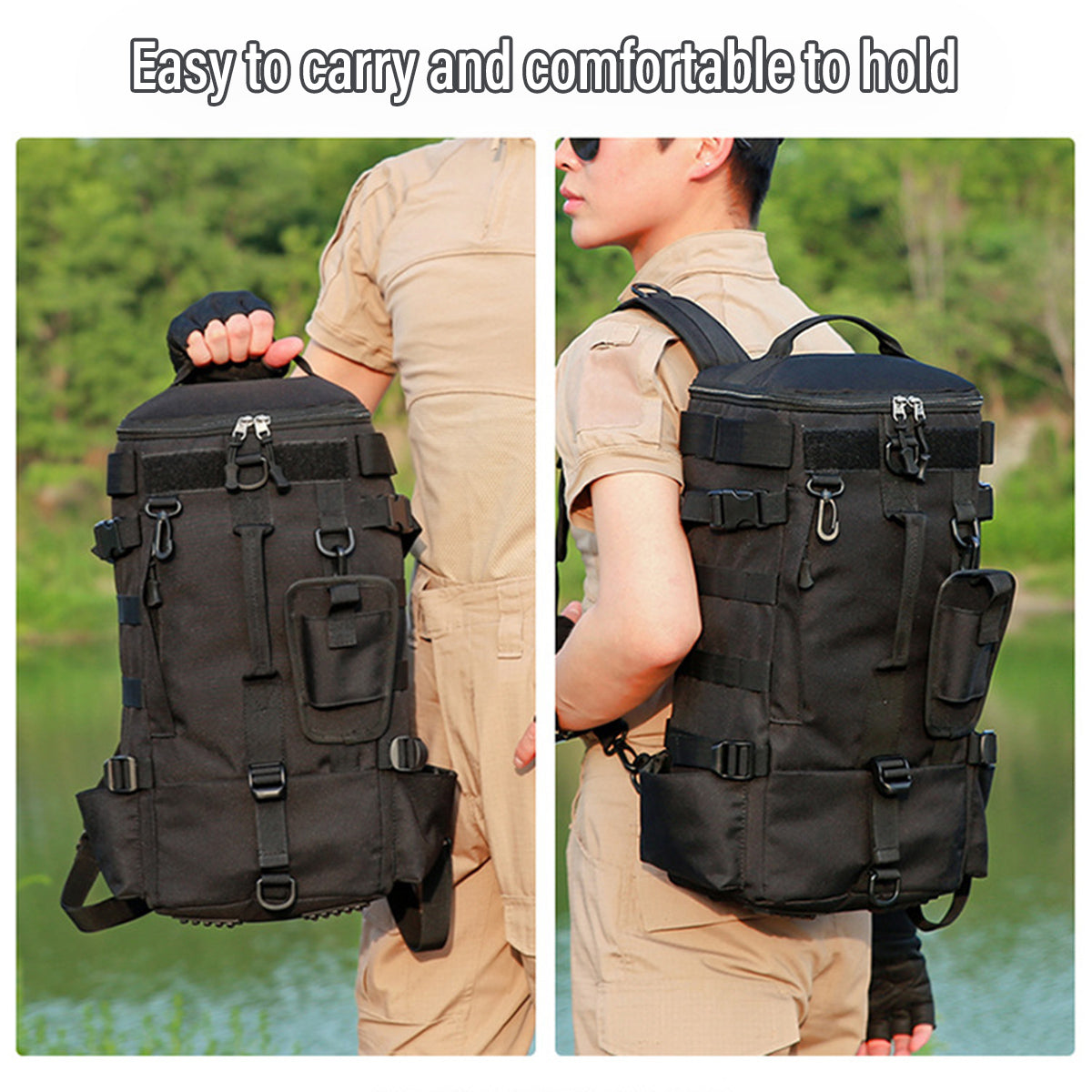 Multifunctional Waterproof Fishing Bag Large Capacity Oxford Tackle Storage