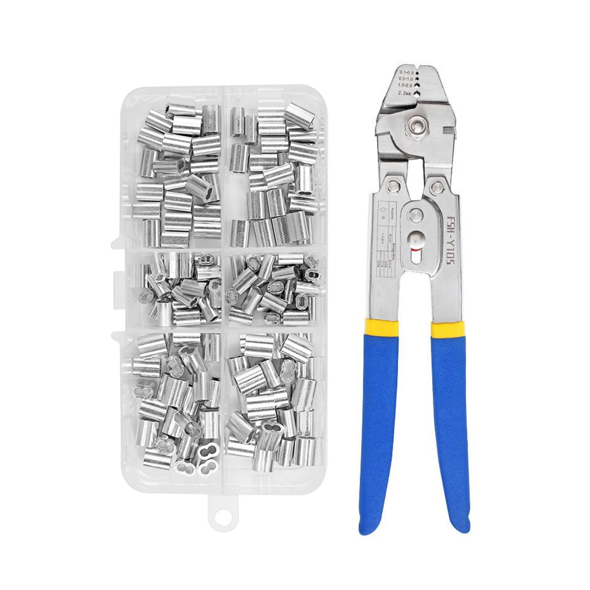 8-shaped Wire Rope Crimping Tool Pliers Swaging Swager Crimper Loop Sleeve