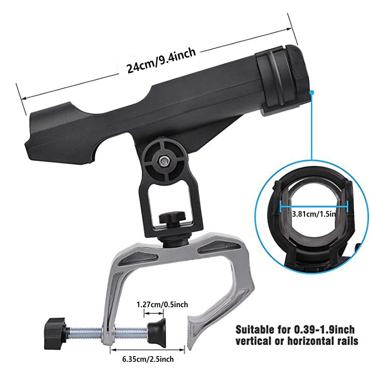 Rotating Fishing Seat Bracket Adjustable Mount For Kayak And Boat