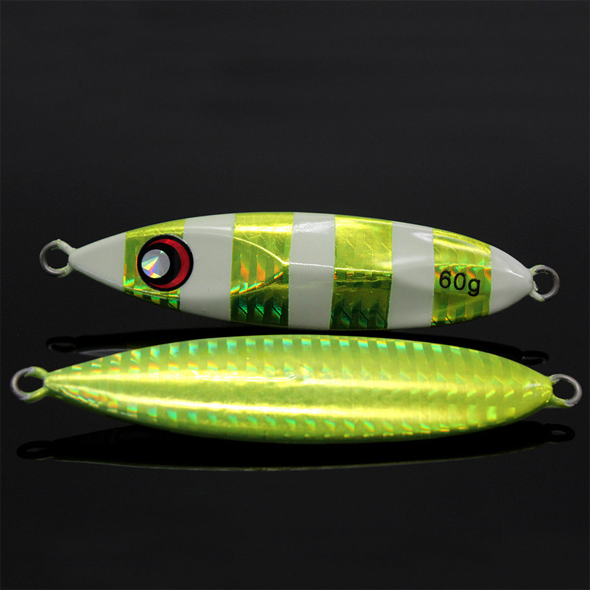 Saltwater Metal Fishing Lures Set – 8pcs Glow Jig Baits