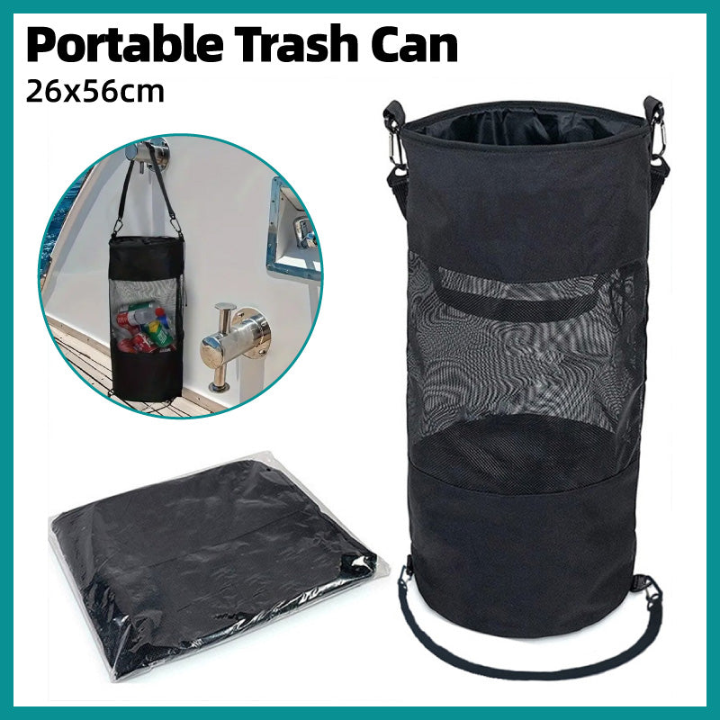 Large Marine Garbage Bag for Boat with Hook and Mesh Design