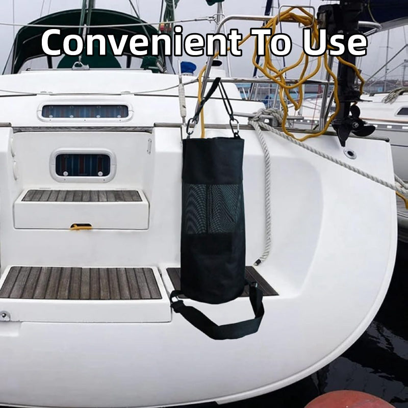 Large Marine Garbage Bag for Boat with Hook and Mesh Design