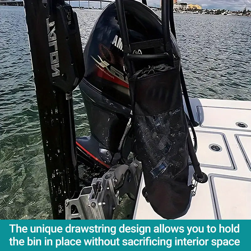 Large Marine Garbage Bag for Boat with Hook and Mesh Design