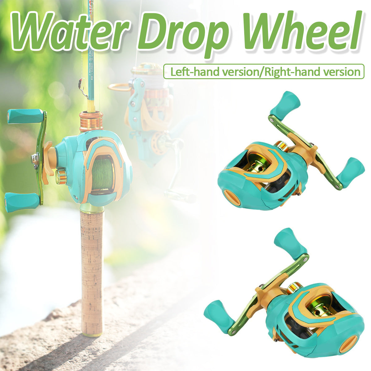 Baitcasting Fishing Reel Magnetic Brake Lightweight Left Right Hand