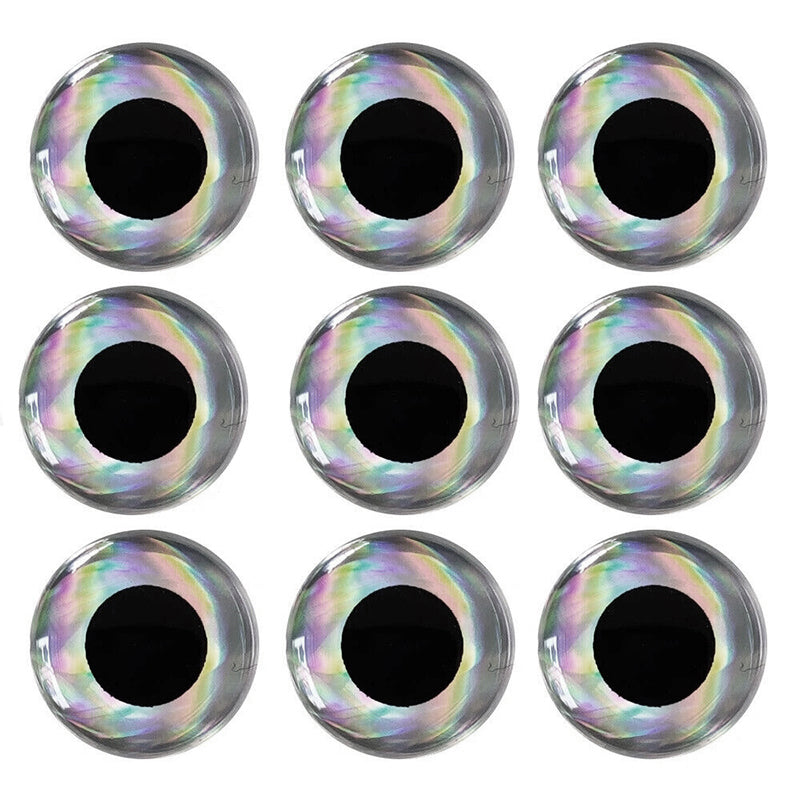 3D Holographic Fishing Lure Eyes Adhesive Soft Molded For Fly Tying