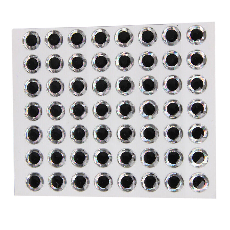3D Holographic Fishing Lure Eyes Adhesive Soft Molded For Fly Tying