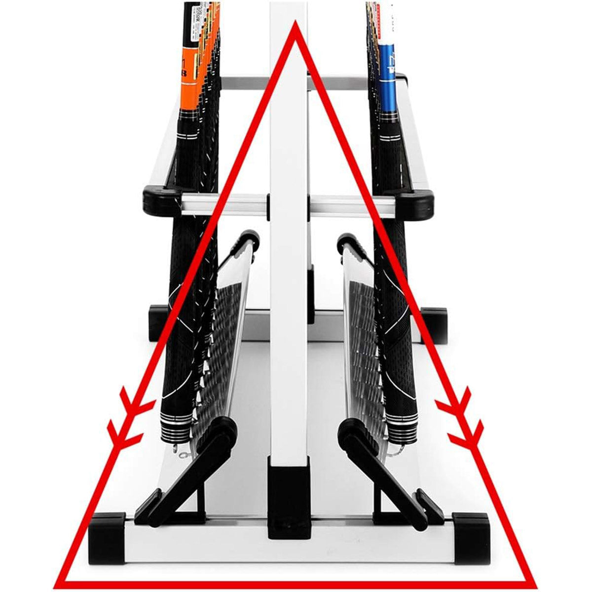 24-Hole Aluminum Fishing Rod Rack with EVA Foam for All Rod Types