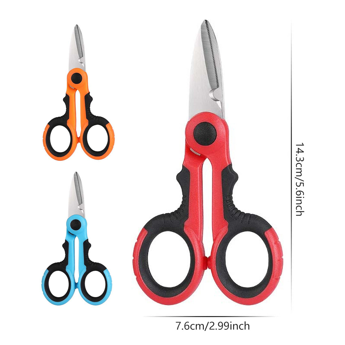 Stainless Steel Fishing Scissors Braided Line Cutter Tool