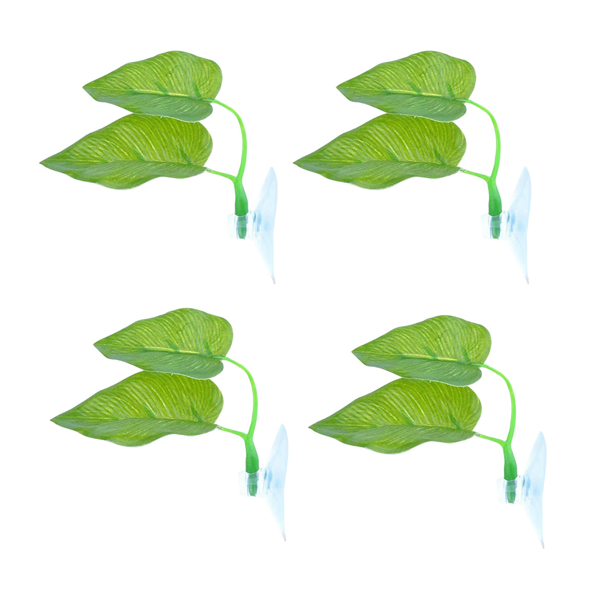 4pcs Artificial Betta Fish Leaves - Aquarium Decoration