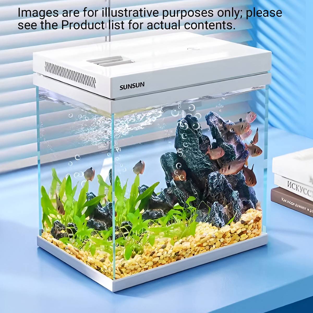 3 In 1 Aquarium Fish Tank Kit With Filter Light