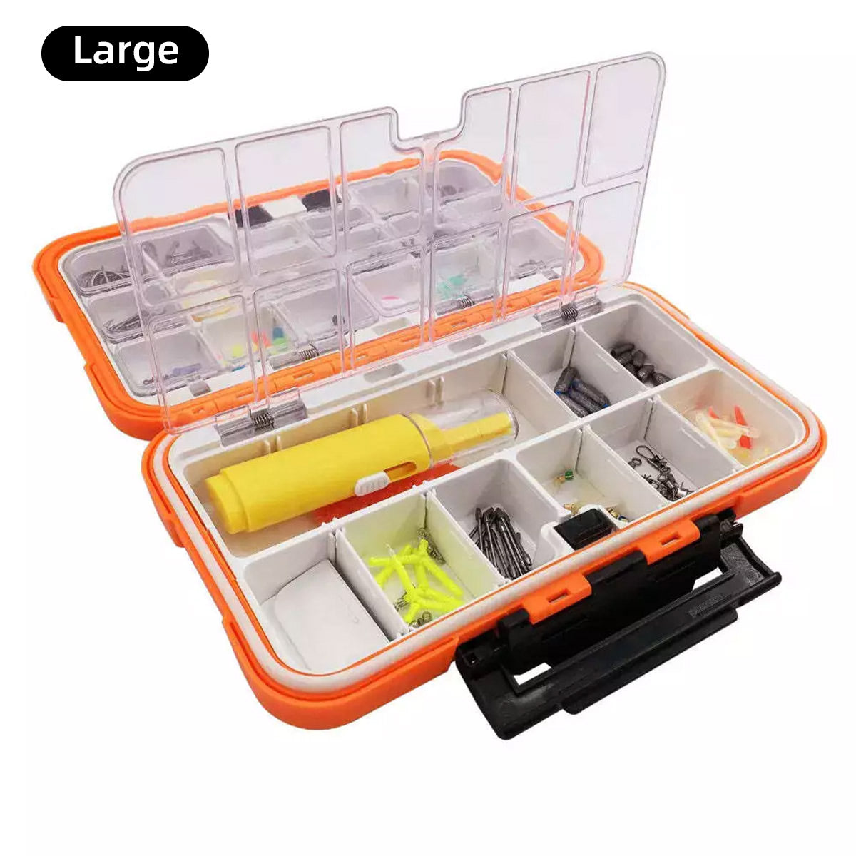 Fishing Accessory Storage Box Durable Plastic With Dividers