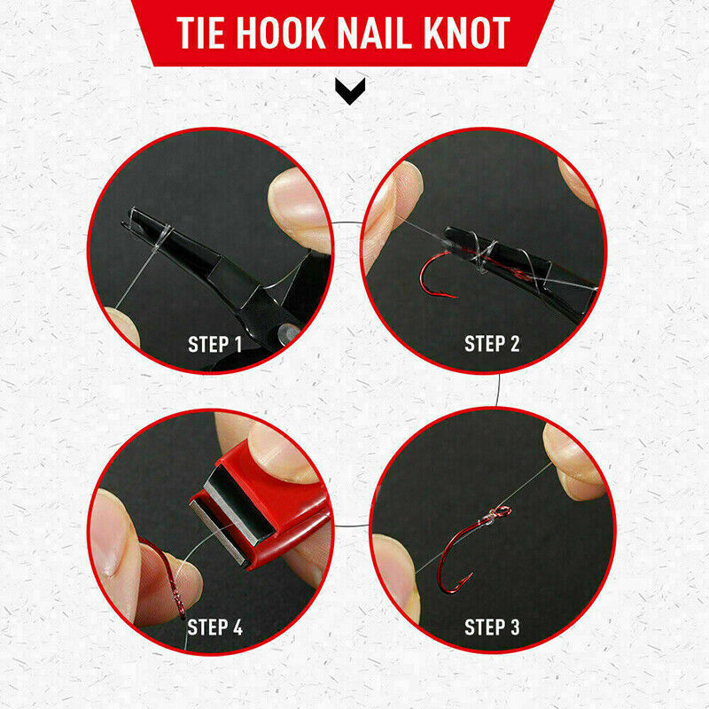 4-in-1 Quick Knot Tool with Fishing Zinger Retractor for Anglers