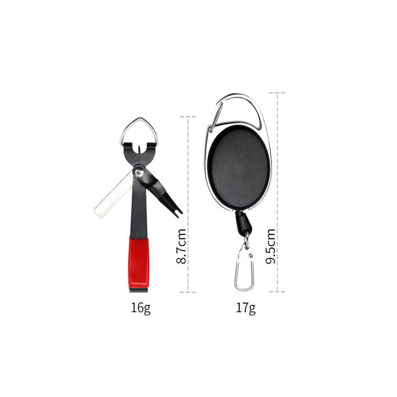 4-in-1 Quick Knot Tool with Fishing Zinger Retractor for Anglers
