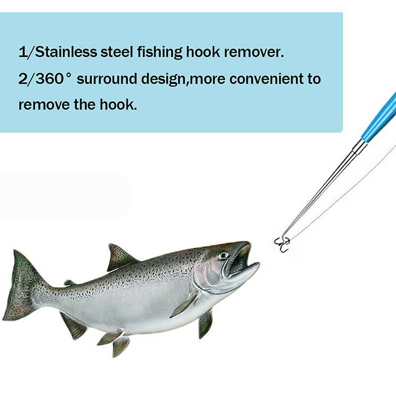 Fish Hook Remover Tool with Aluminium Body & ABS Handle Easy Grip