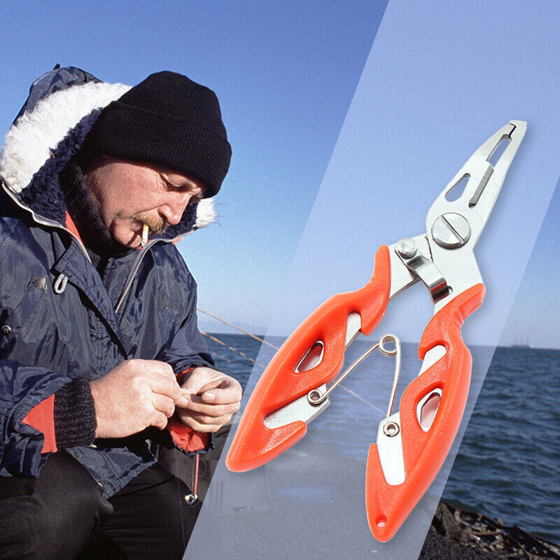 Stainless Steel Fishing Pliers Multi-Tool for Line Cutting & Hook Removal
