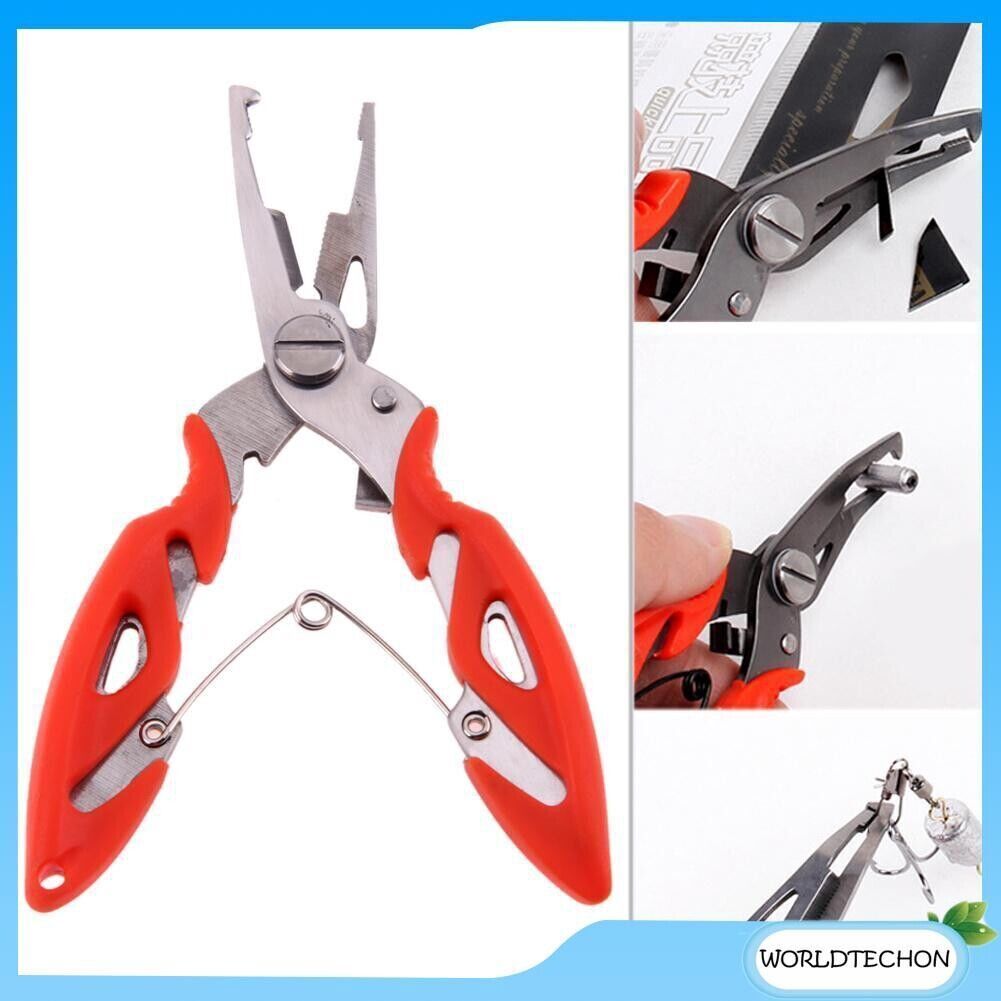 Stainless Steel Fishing Pliers Multi-Tool for Line Cutting & Hook Removal
