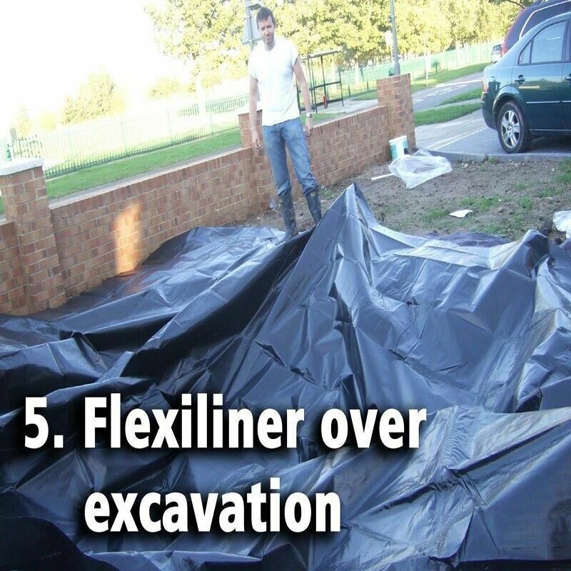 Durable PVC Fish Pond Liner Waterproof Garden Pool Base Sheet 2.5x3m