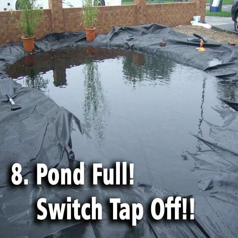 Durable PVC Fish Pond Liner Waterproof Garden Pool Base Sheet 2.5x3m