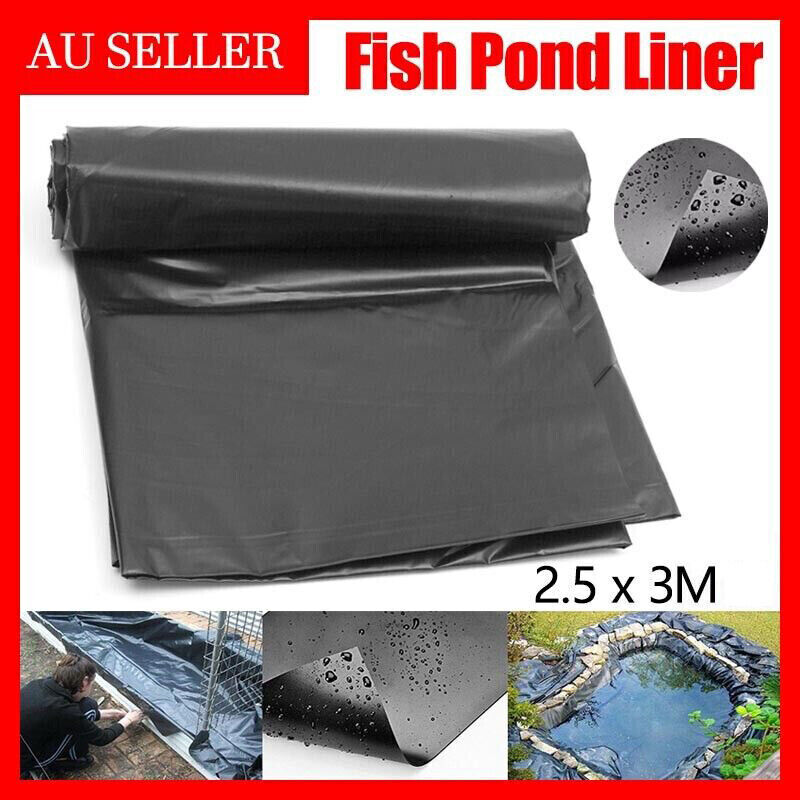 Durable PVC Fish Pond Liner Waterproof Garden Pool Base Sheet 2.5x3m