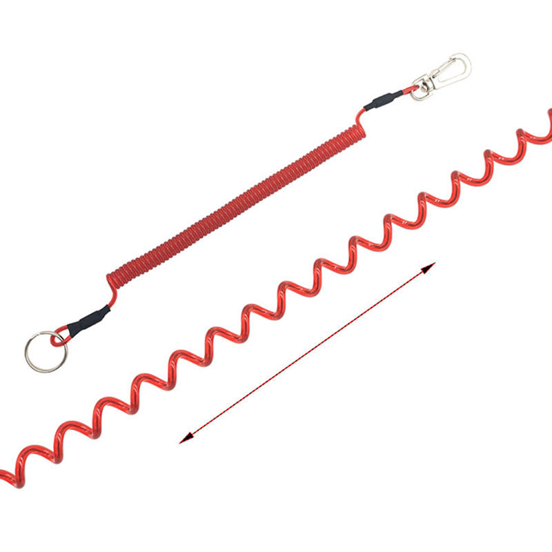 6PCS Fishing Lanyard Safety Rope Set Tool Tether with Clip