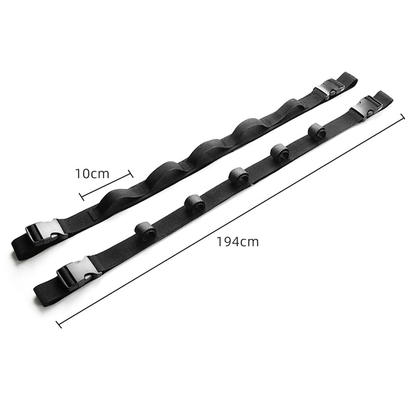 2pcs Fishing Rod Rack Strap for Car Adjustable Vehicle Rod Holder