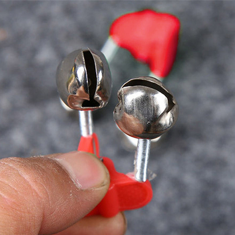Twin Fishing Alarm Bells Clip-On Bite Alert for Night Fishing