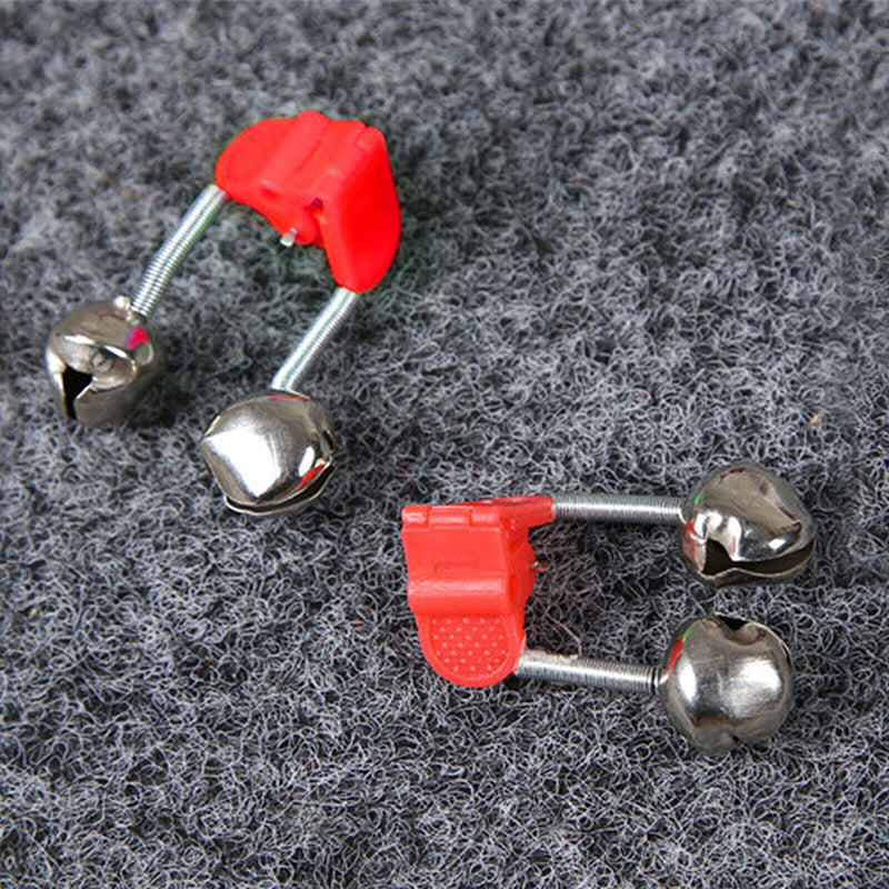 Twin Fishing Alarm Bells Clip-On Bite Alert for Night Fishing