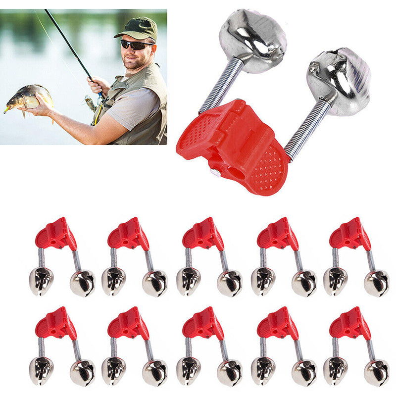 Twin Fishing Alarm Bells Clip-On Bite Alert for Night Fishing