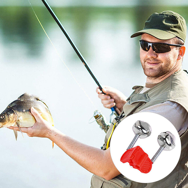 Twin Fishing Alarm Bells Clip-On Bite Alert for Night Fishing