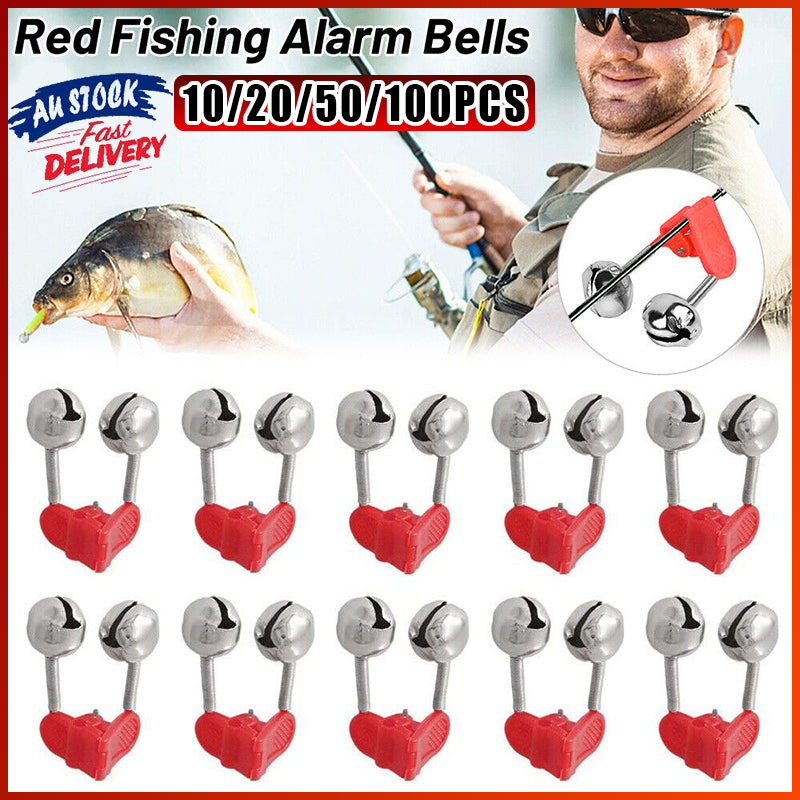 Twin Fishing Alarm Bells Clip-On Bite Alert for Night Fishing